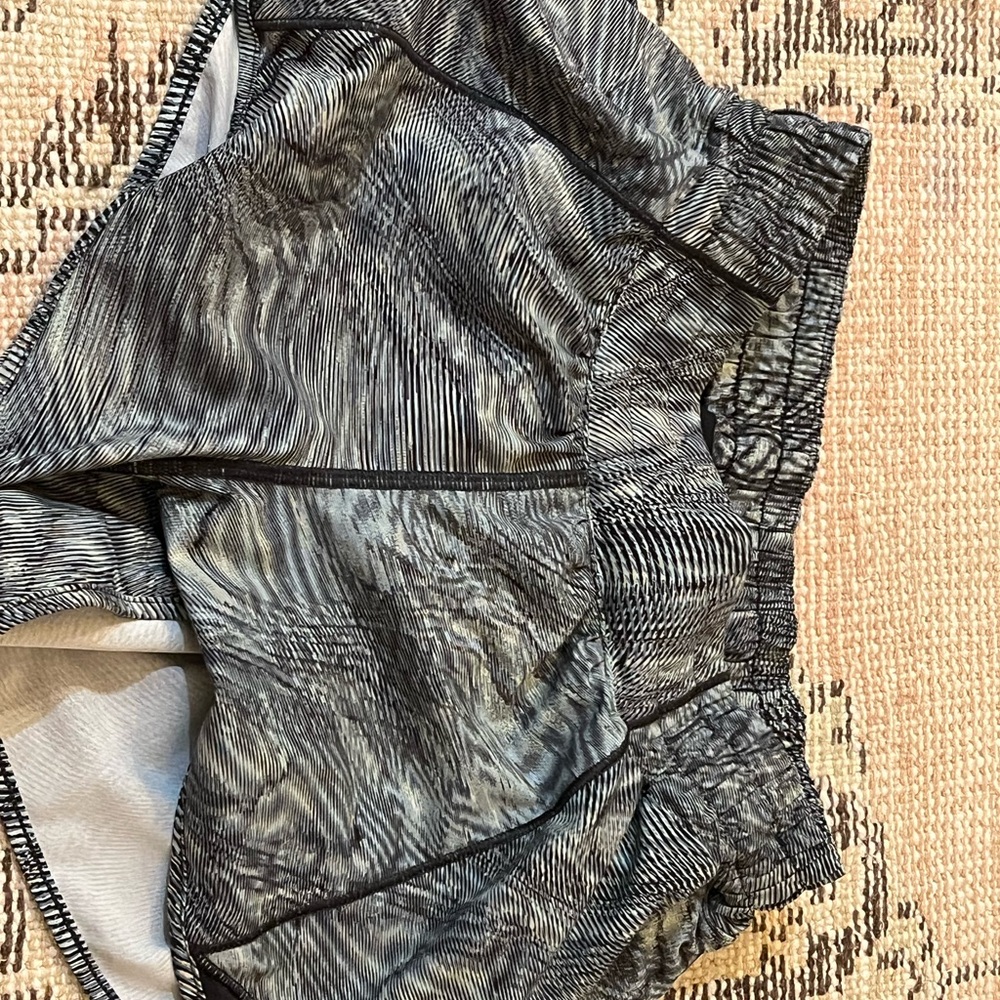 lululemon athletica Black and Gray Athletic Shorts